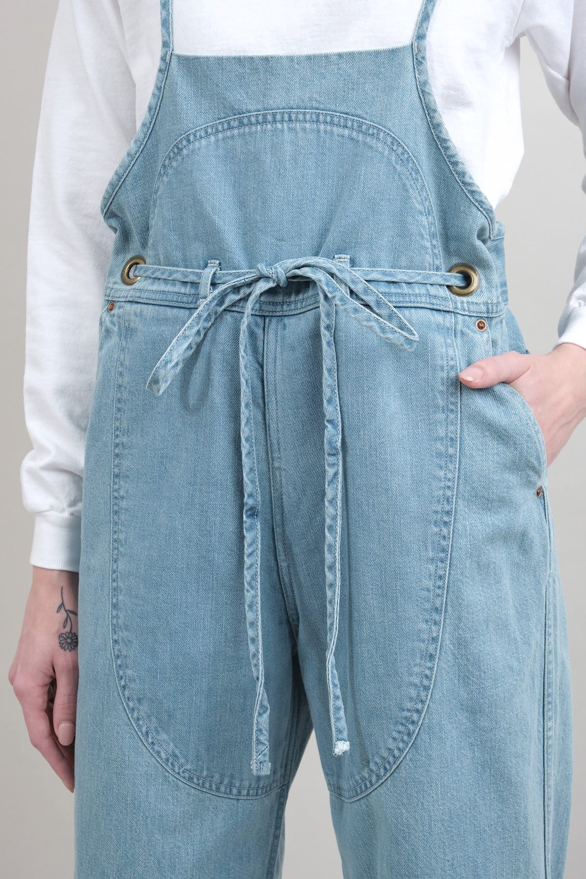 denim overalls from kapital