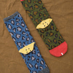 Kapital Accessories Socks and Tights 84 Yarns RAINBOWY HAPPY HEEL Leopard Socks