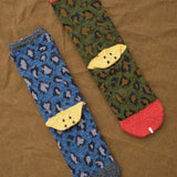 Kapital Accessories Socks and Tights 84 Yarns RAINBOWY HAPPY HEEL Leopard Socks