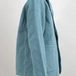Kapital Hospital Jacket 100% Cotton Corduroy in Turquoise