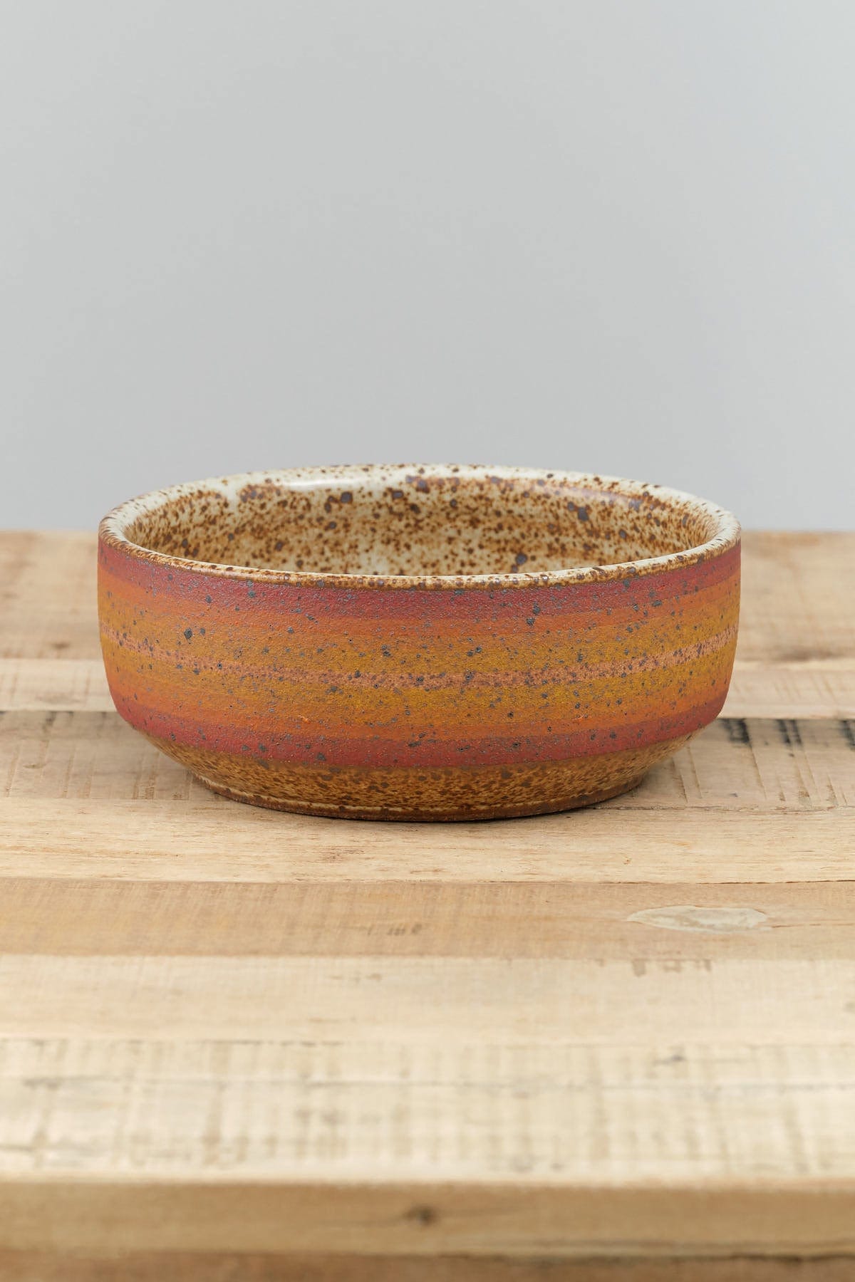 Kat and Roger Home Kitchen Serving Side Serving Bowl Warm Stripes