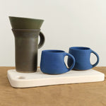 Kati Von Lehman Home CoffeeTea 8 oz Coffee Mug in Blue Matte Blue / 8 oz