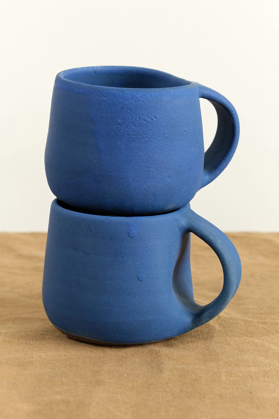 Kati Von Lehman Home CoffeeTea 8 oz Coffee Mug in Blue Matte Blue / 8 oz