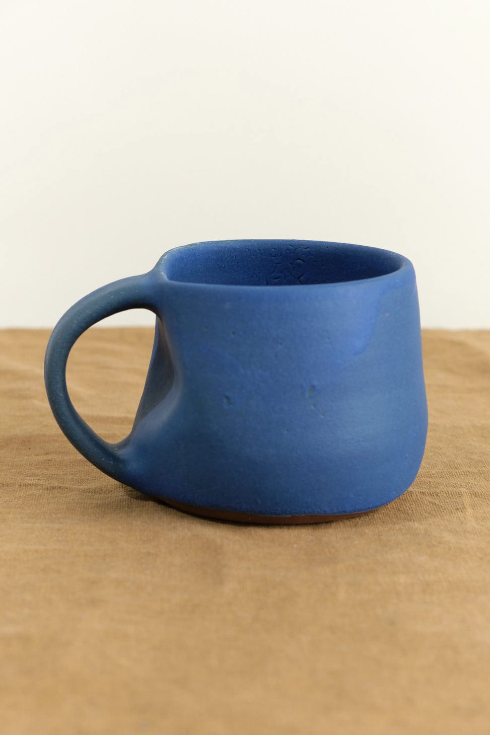 Kati Von Lehman Home CoffeeTea 8 oz Coffee Mug in Blue Matte Blue / 8 oz