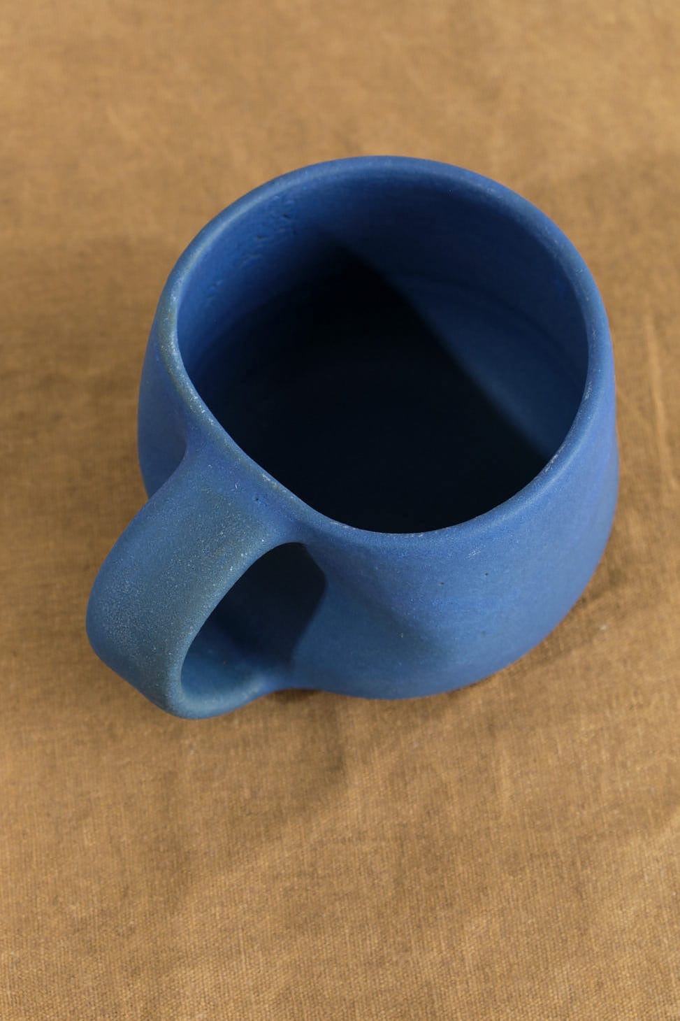 Kati Von Lehman Home CoffeeTea 8 oz Coffee Mug in Blue Matte Blue / 8 oz