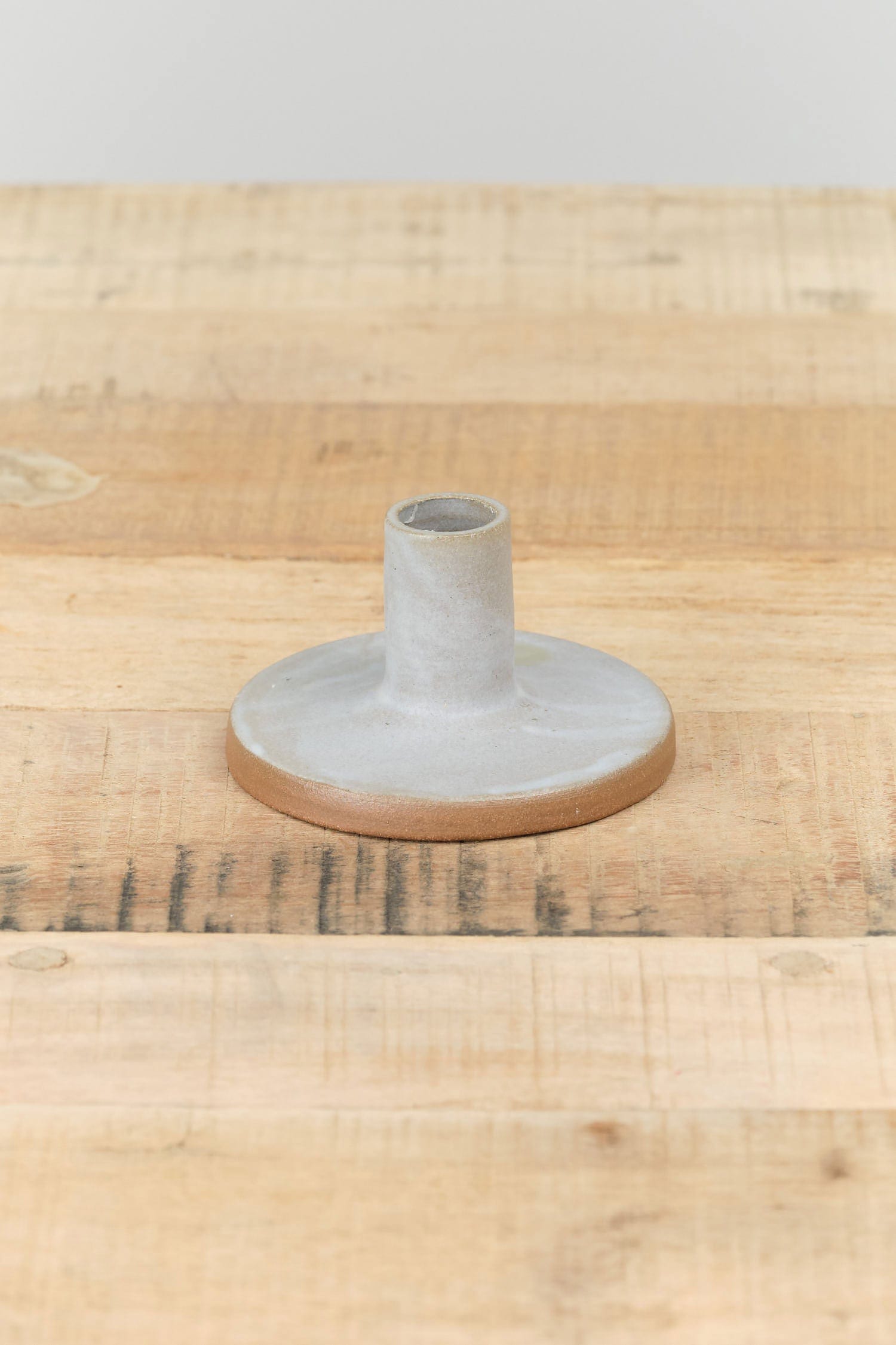 Kati Von Lehman Home Candle Holders Candlestick Holder Eggshell / 2.5" H X 4" Dia