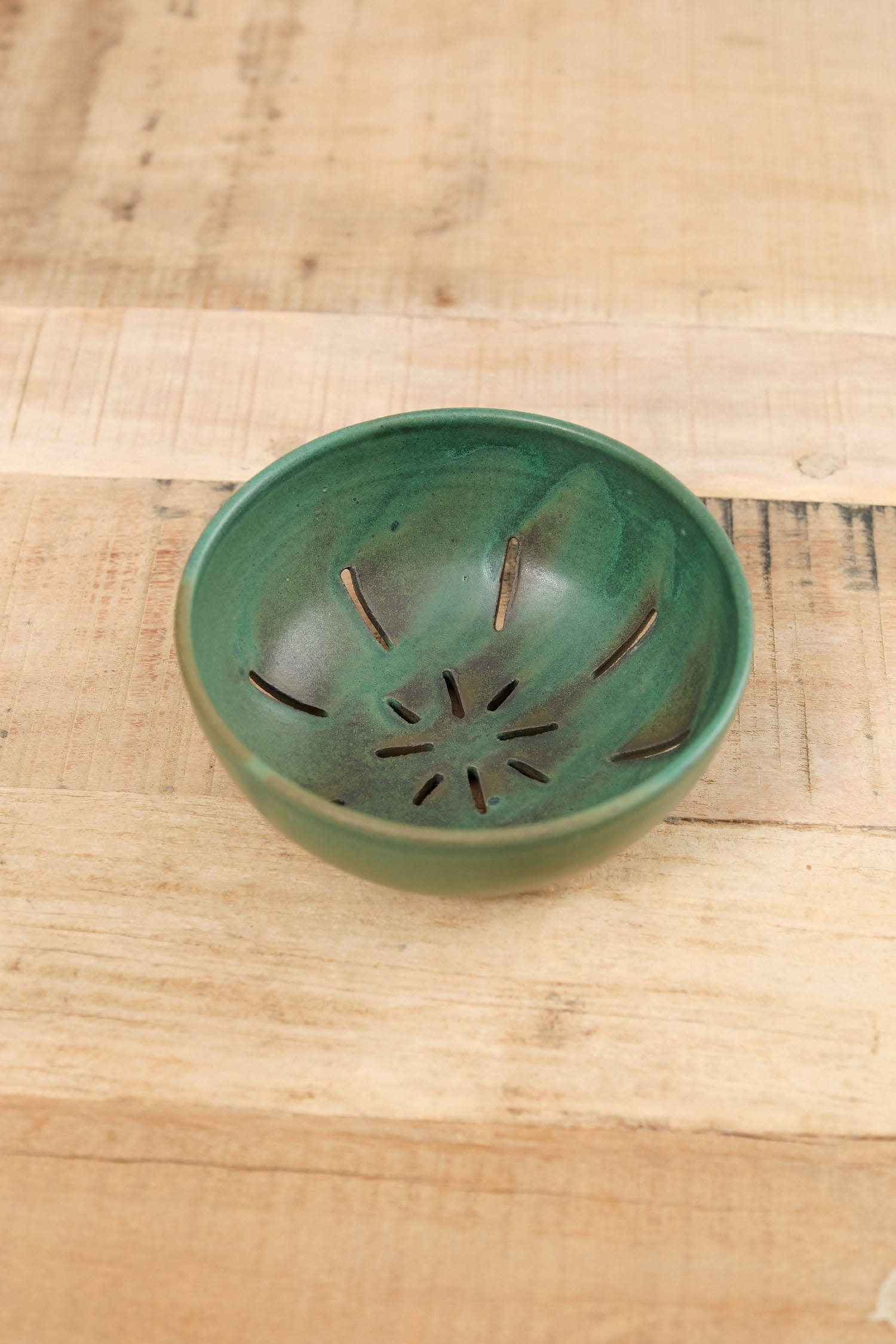 Kati Von Lehman Home Kitchen Serving Fruit Colander Emerald