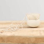 Kati Von Lehman Home Planters Hanging Cinched Planter White Stoneware