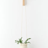 Kati Von Lehman Home Planters Hanging Cinched Planter White Stoneware