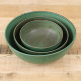 Kati Von Lehman Home Kitchen Serving Nesting Kitchen Bowls in Emerald Emerald / Set of 3