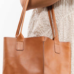 KikaNY Accessories Bags Daily Bag Tan / 15" L X 12.5" W X 4" D