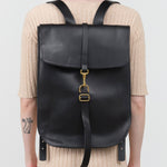 KikaNY Accessories Bags Postal Backpack #1 in Black Black / 17" L x 12" W x 4” D