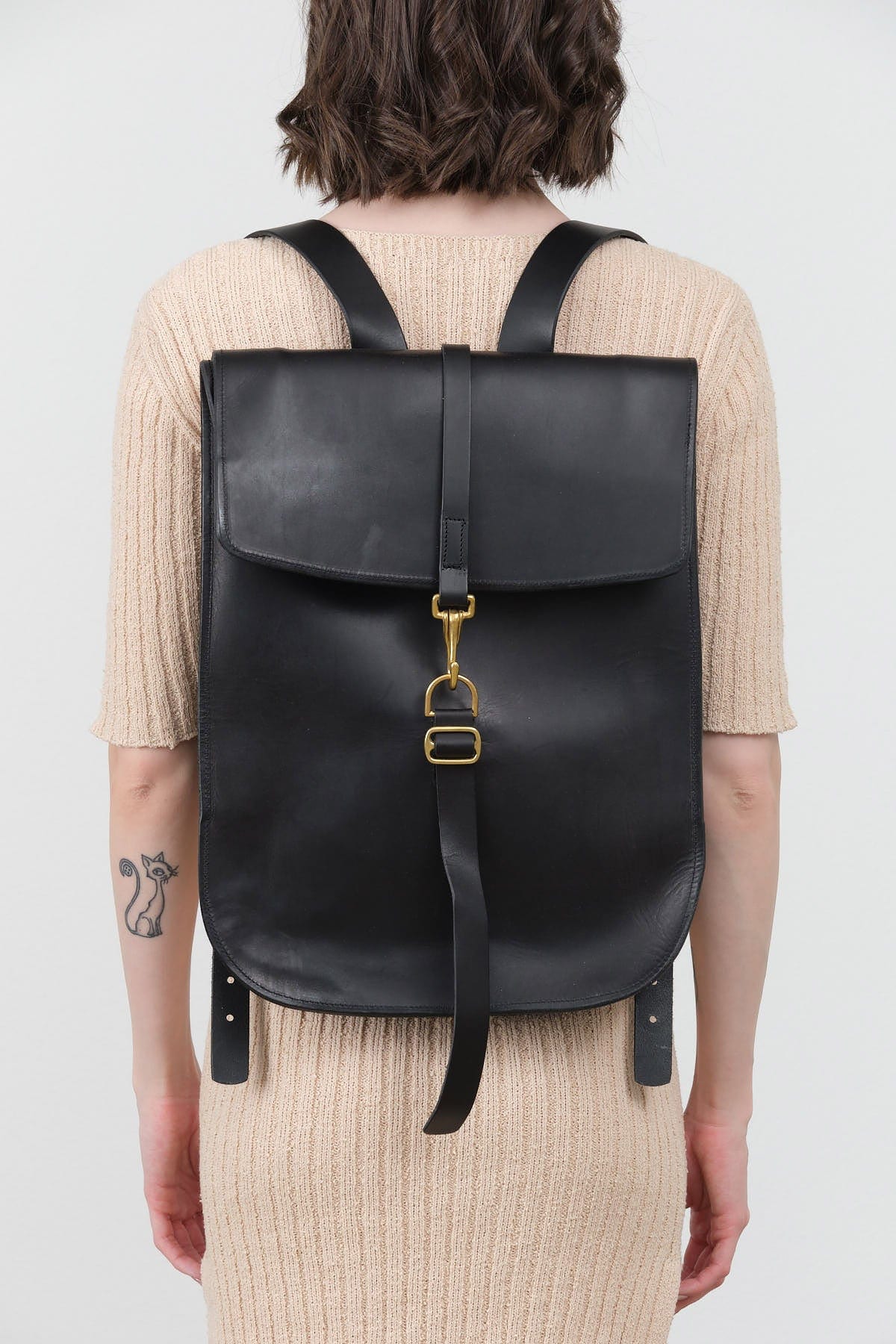 KikaNY Accessories Bags Postal Backpack #1 in Black Black / 17" L x 12" W x 4” D