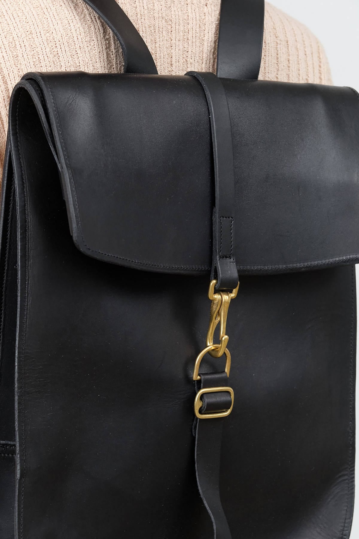 KikaNY Accessories Bags Postal Backpack #1 in Black Black / 17" L x 12" W x 4” D