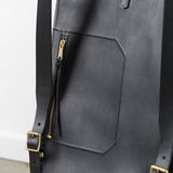 KikaNY Accessories Bags Postal Backpack #1 in Black Black / 17" L x 12" W x 4” D