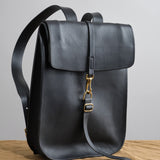 KikaNY Accessories Bags Postal Backpack #1 in Black Black / 17" L x 12" W x 4” D
