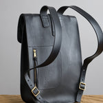 KikaNY Accessories Bags Postal Backpack #1 in Black Black / 17" L x 12" W x 4” D