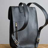 KikaNY Accessories Bags Postal Backpack #1 in Black Black / 17" L x 12" W x 4” D