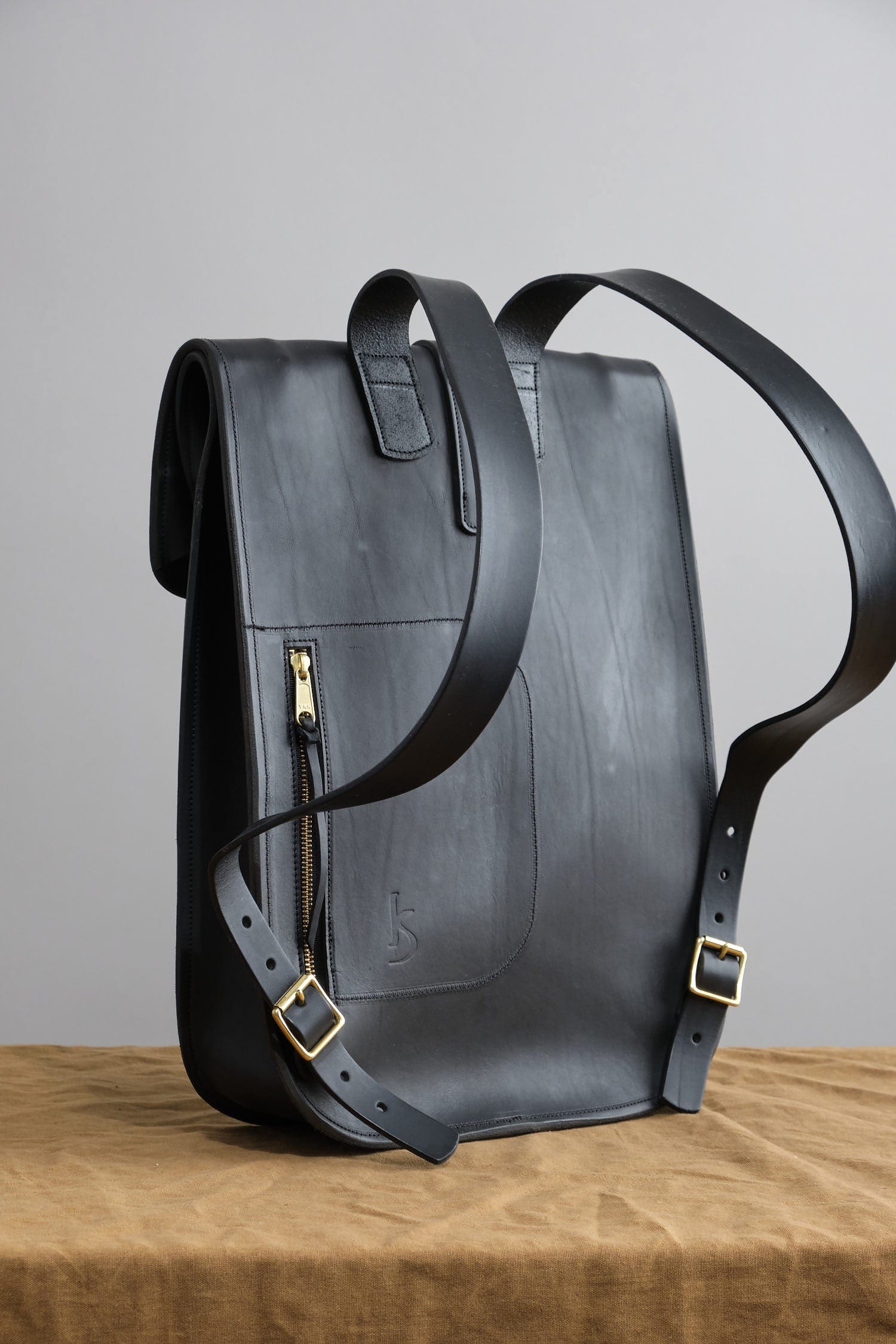 KikaNY Accessories Bags Postal Backpack #1 in Black Black / 17" L x 12" W x 4” D