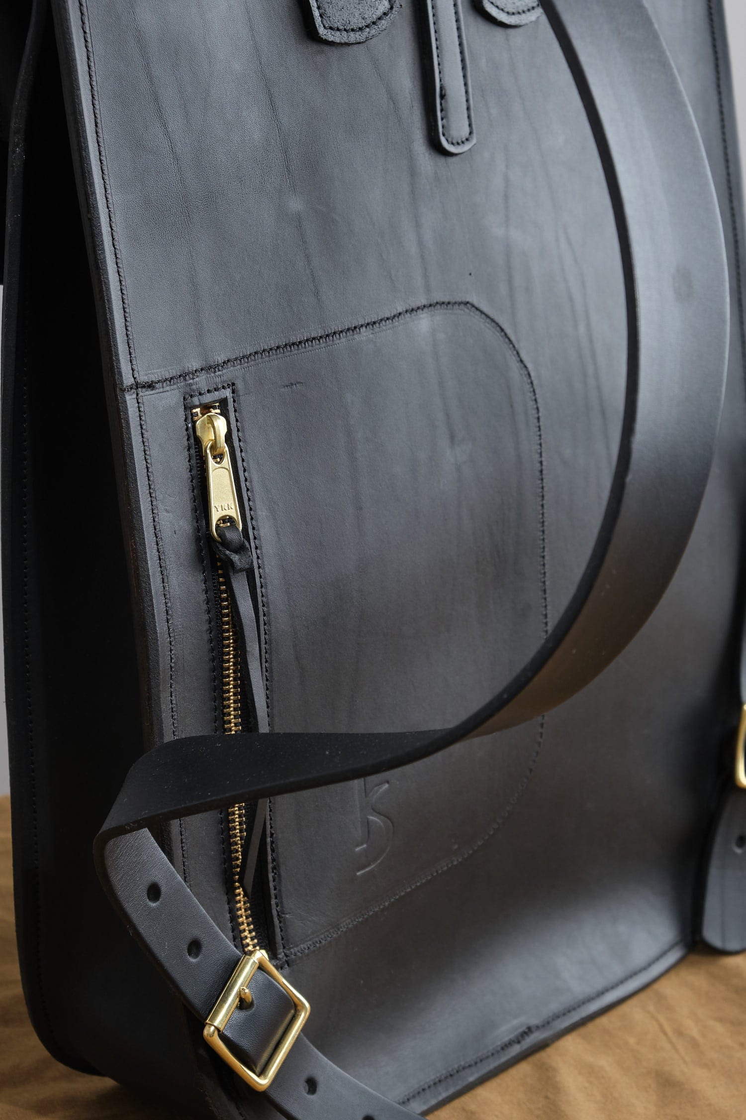 KikaNY Accessories Bags Postal Backpack #1 in Black Black / 17" L x 12" W x 4” D