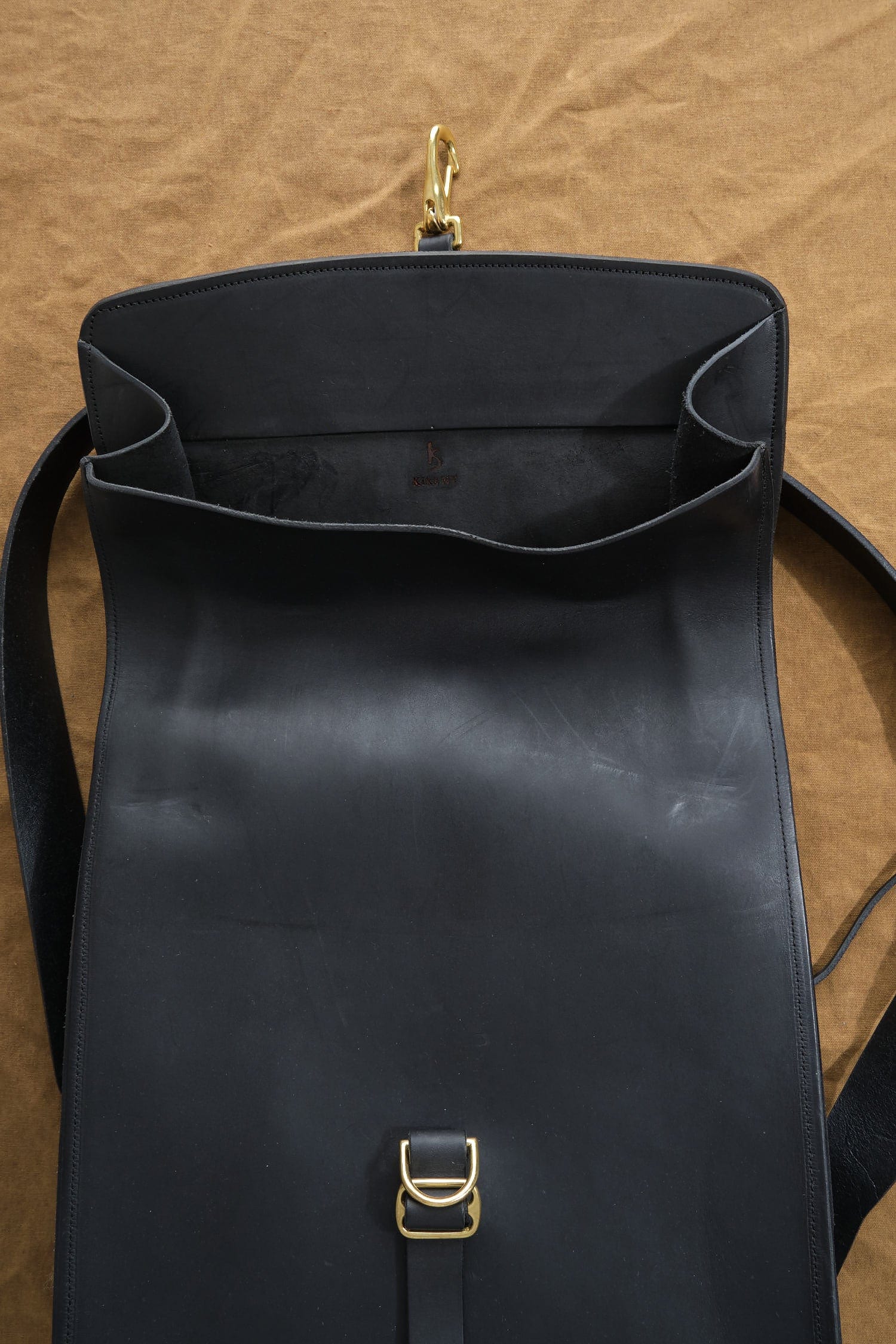 KikaNY Accessories Bags Postal Backpack #1 in Black Black / 17" L x 12" W x 4” D