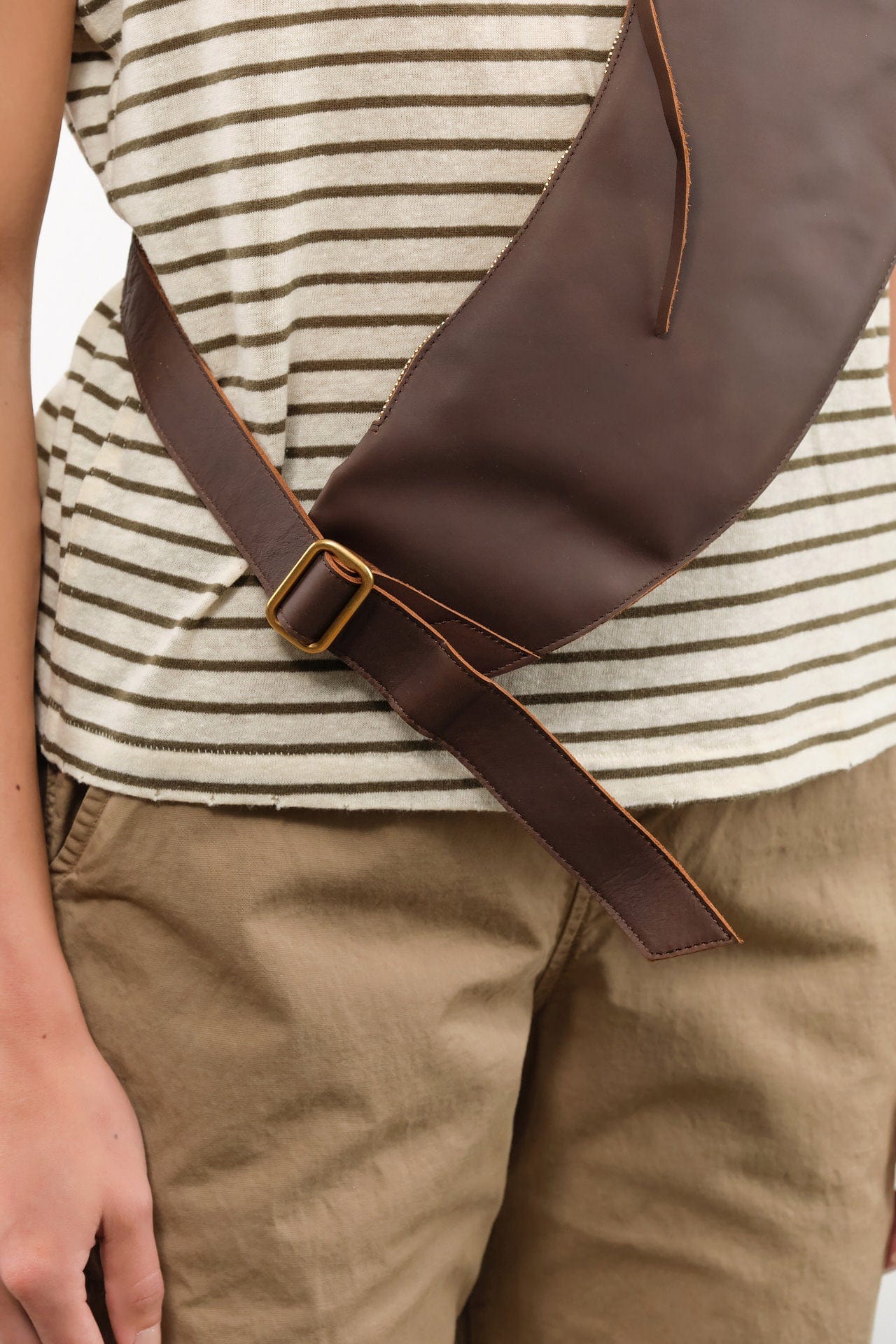 KikaNY Accessories Bags Sling Pouch in Walnut Walnut / 16" L X 5" D