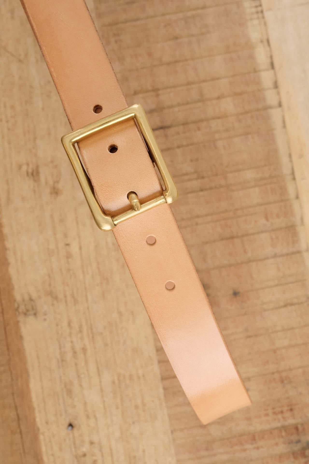 KikaNY Accessories Belts Square Buckle Belt in Natural