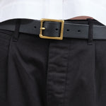 KikaNY Accessories Belts Square Buckle Belt in Black