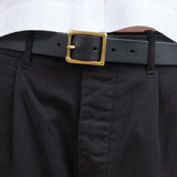 KikaNY Accessories Belts Square Buckle Belt in Black