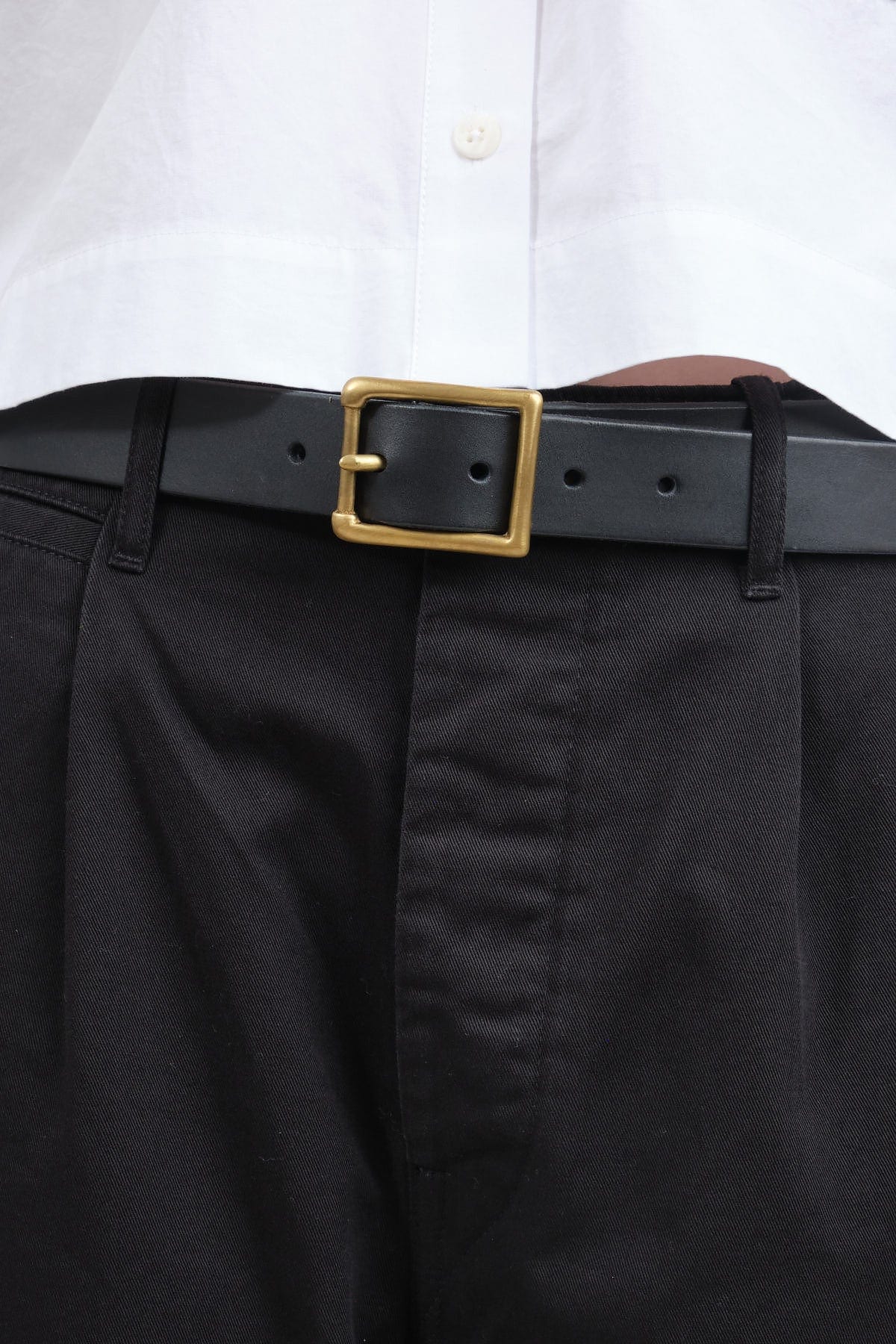 KikaNY Accessories Belts Square Buckle Belt in Black