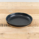 Kinto Home Kitchen Serving 8" Ceramic Lab Deep Plate Black / 8" Dia X 1.5" H