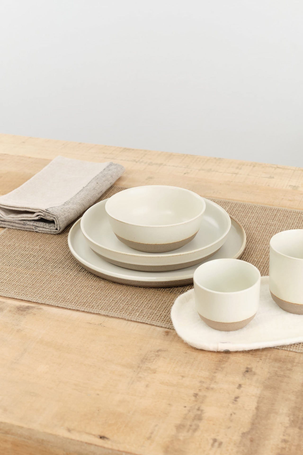Kinto Home Kitchen Serving 8" Ceramic Lab Deep Plate