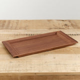 Kinto Home Kitchen Serving Sepia Nonslip Tray Walnut / 16.75" L X 8.5" W X 0.75" D