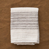 Kontex Home Bath Textiles Flax Line Washcloth Brown-Beige / 13.25" L X 13.25" W