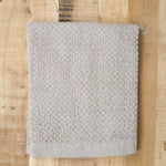 Kontex Home Bath Textiles Lattice Linen Bath Towel Ice Grey / 31.5” L X 55" W