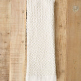 Kontex Home Bath Textiles Lattice Linen Hand Towel Ivory / 33.5" L x 15" W