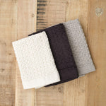 Kontex Home Bath Textiles Lattice Linen Washcloth