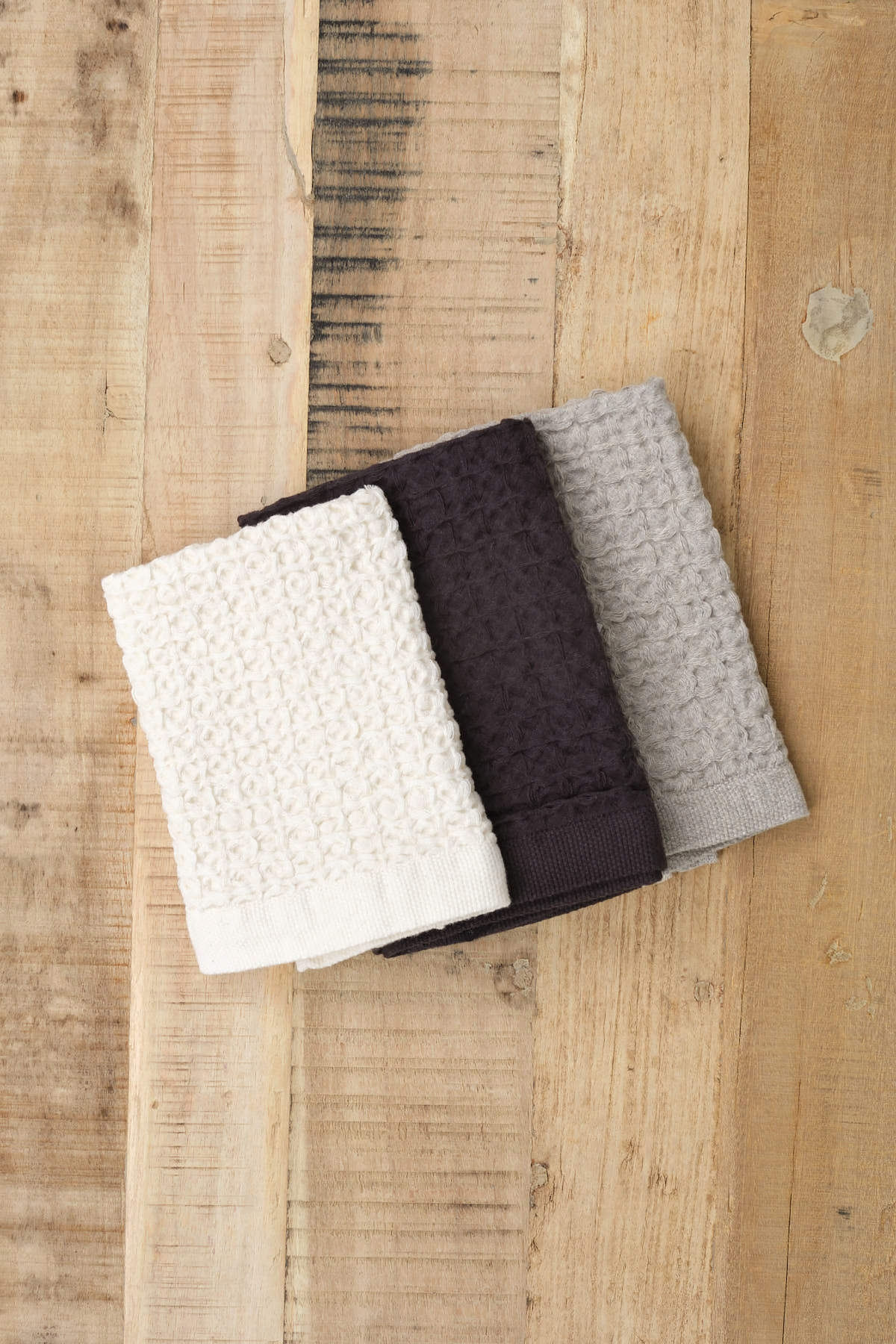 Kontex Home Bath Textiles Lattice Linen Washcloth