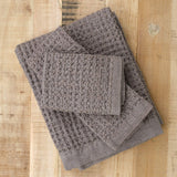 Kontex Home Bath Textiles Lattice Washcloth in Brown Brown / 14.25" L X 14.25" W