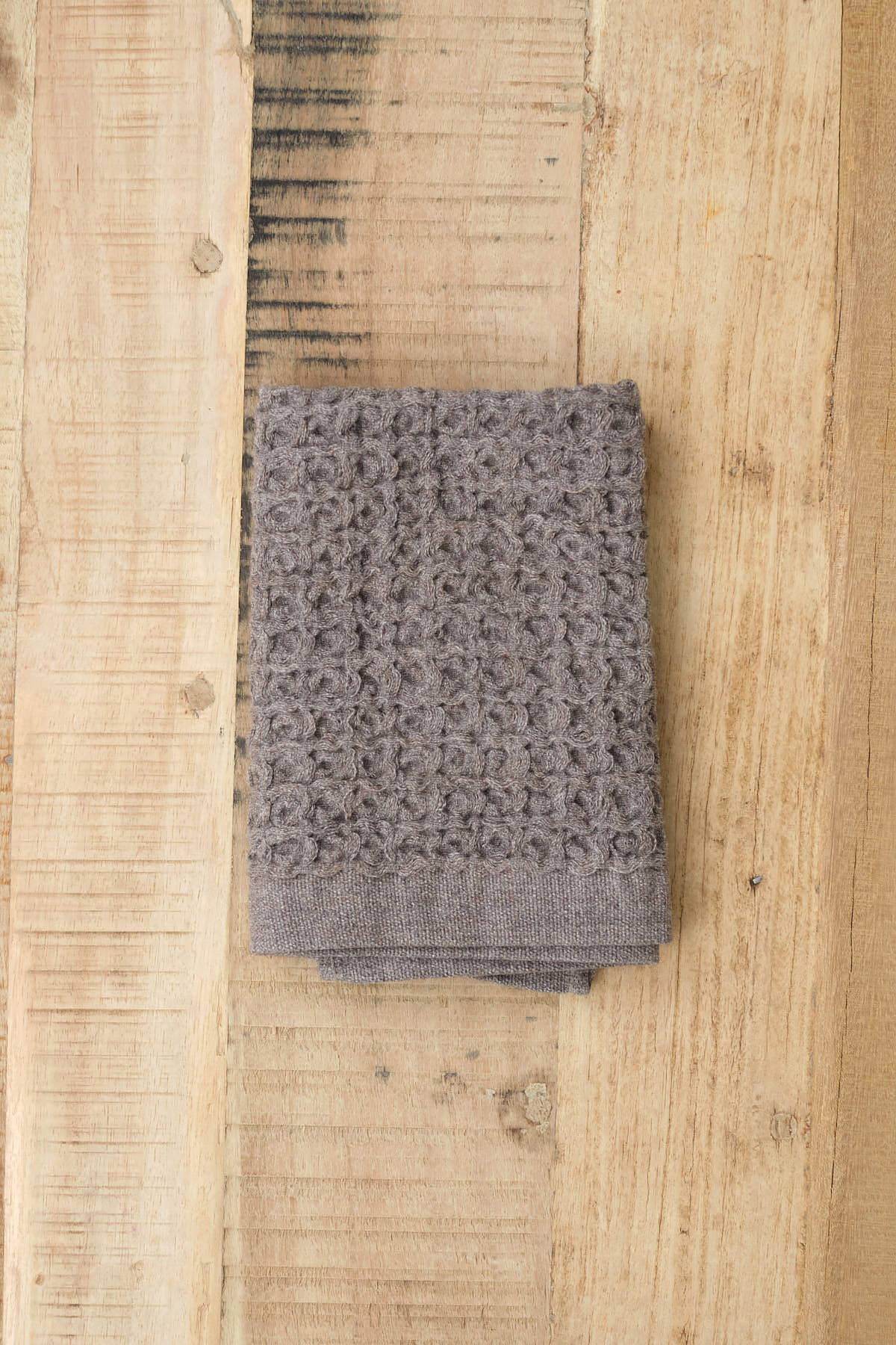 Kontex Home Bath Textiles Lattice Washcloth in Brown Brown / 14.25" L X 14.25" W