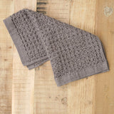 Kontex Home Bath Textiles Lattice Washcloth in Brown Brown / 14.25" L X 14.25" W