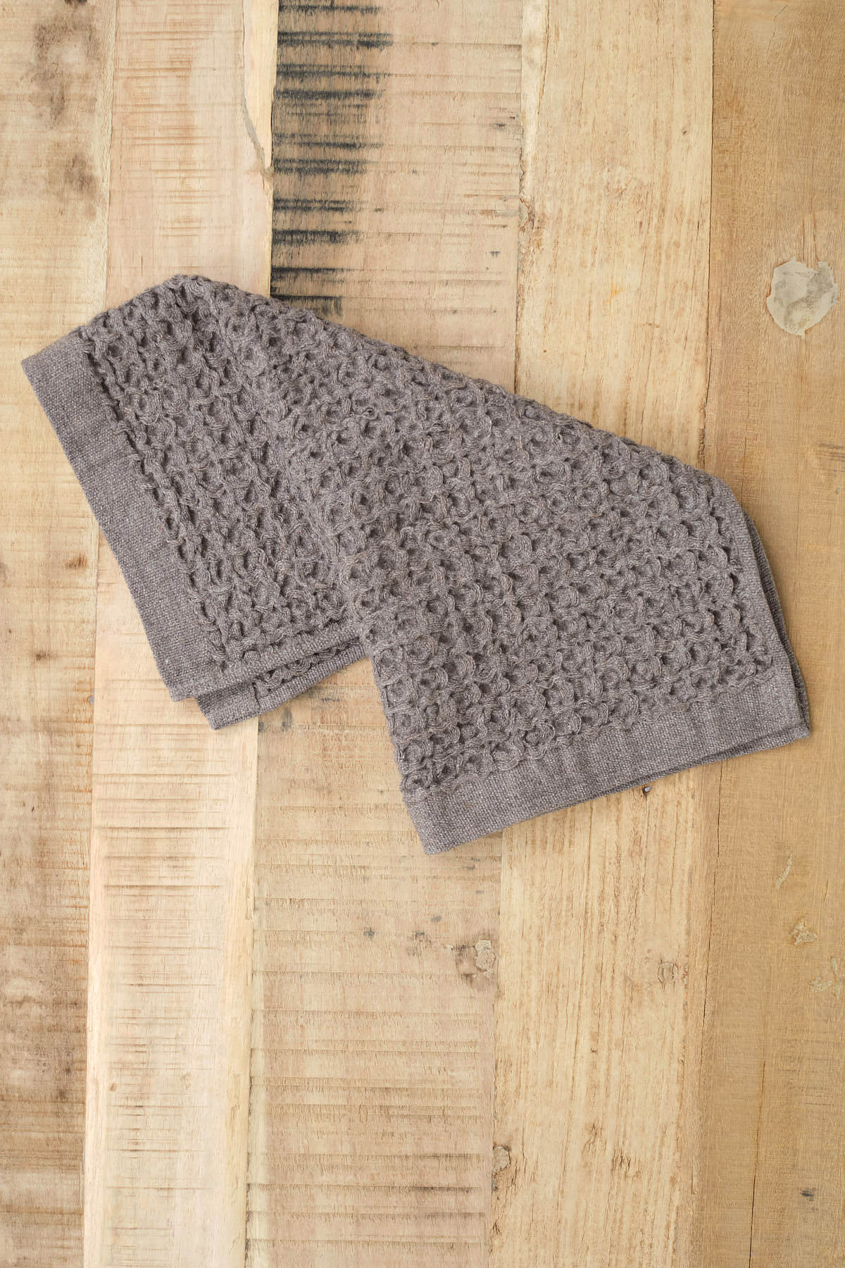 Kontex Home Bath Textiles Lattice Washcloth in Brown Brown / 14.25" L X 14.25" W