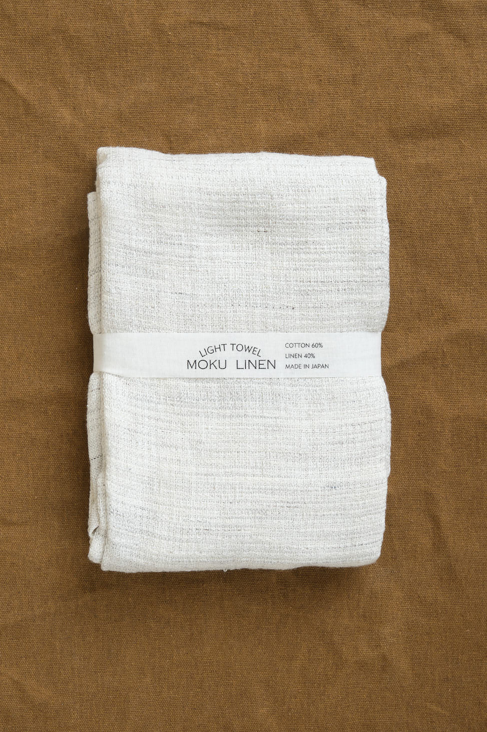 Moku Linen Hand Towel in Light Grey