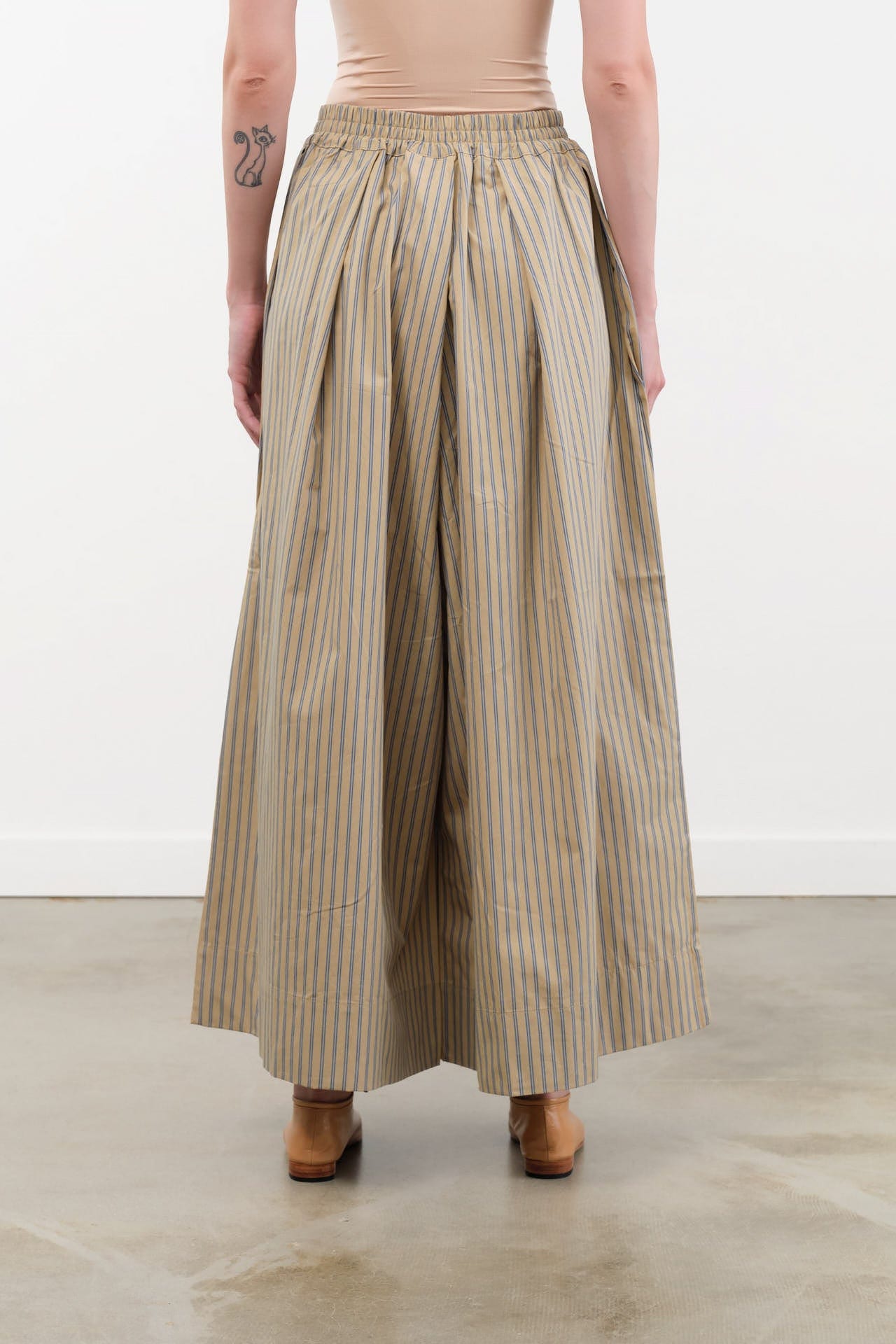 Kowtow Apparel Womens Pants Athena Pant in Double Pinstripe