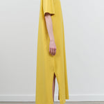 Side view of Boxy T-Shirt Dress in Daffodil