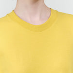 Collar view of Boxy T-Shirt Dress in Daffodil