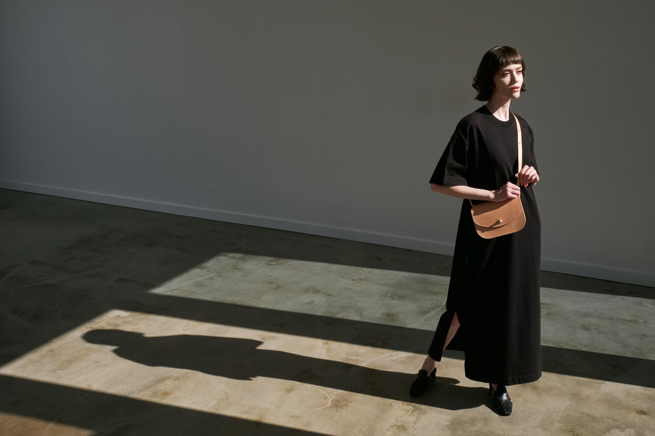 Kowtow long t-shirt dress in black