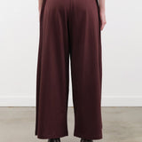 Kowtow Apparel Womens Pants Drape Pant in Mahogany