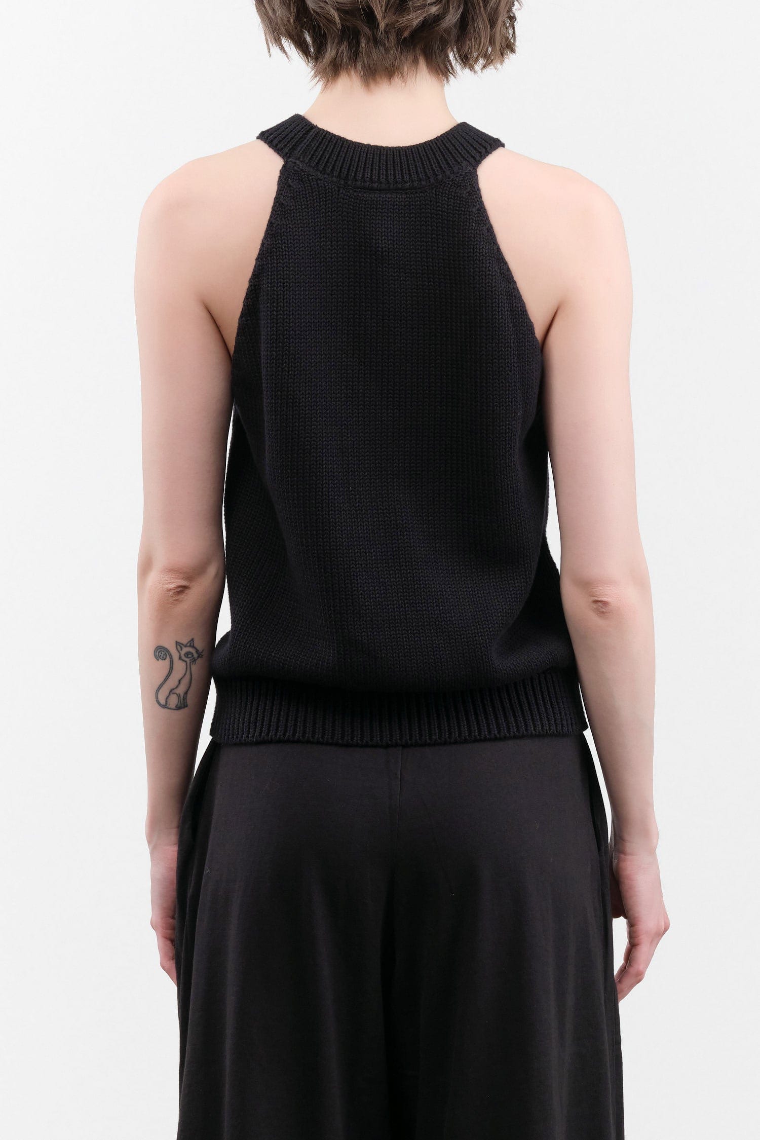 Kowtow Apparel Womens Sweaters Ebony Singlet