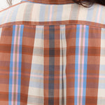 Kowtow Apparel Womens Blouses Lauren Shirt in Terra Check